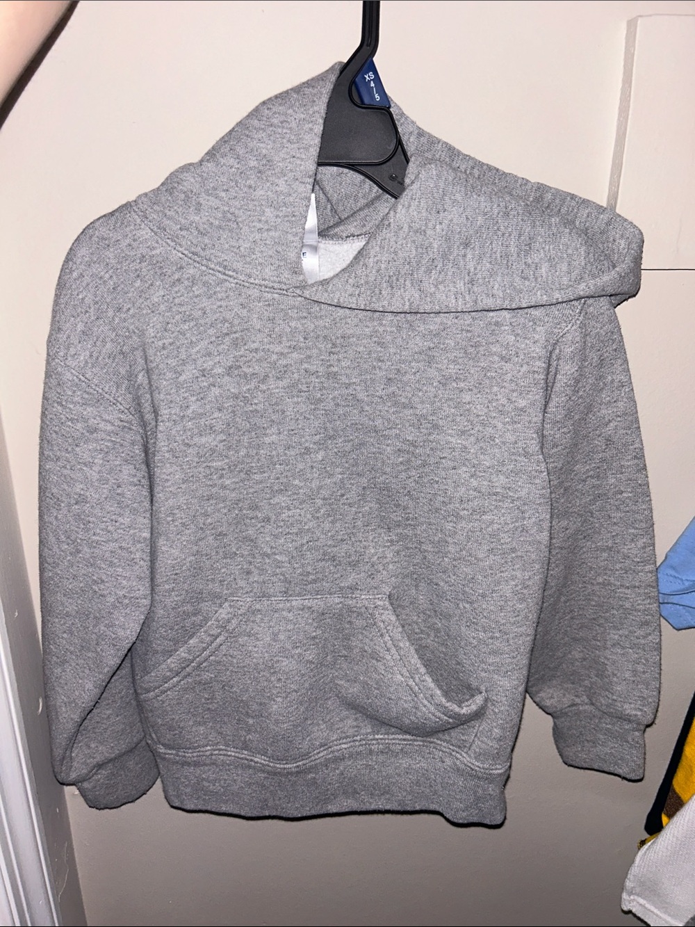 Soffe Gray Kids Hoodie Pullover with Kangaroo Pocket